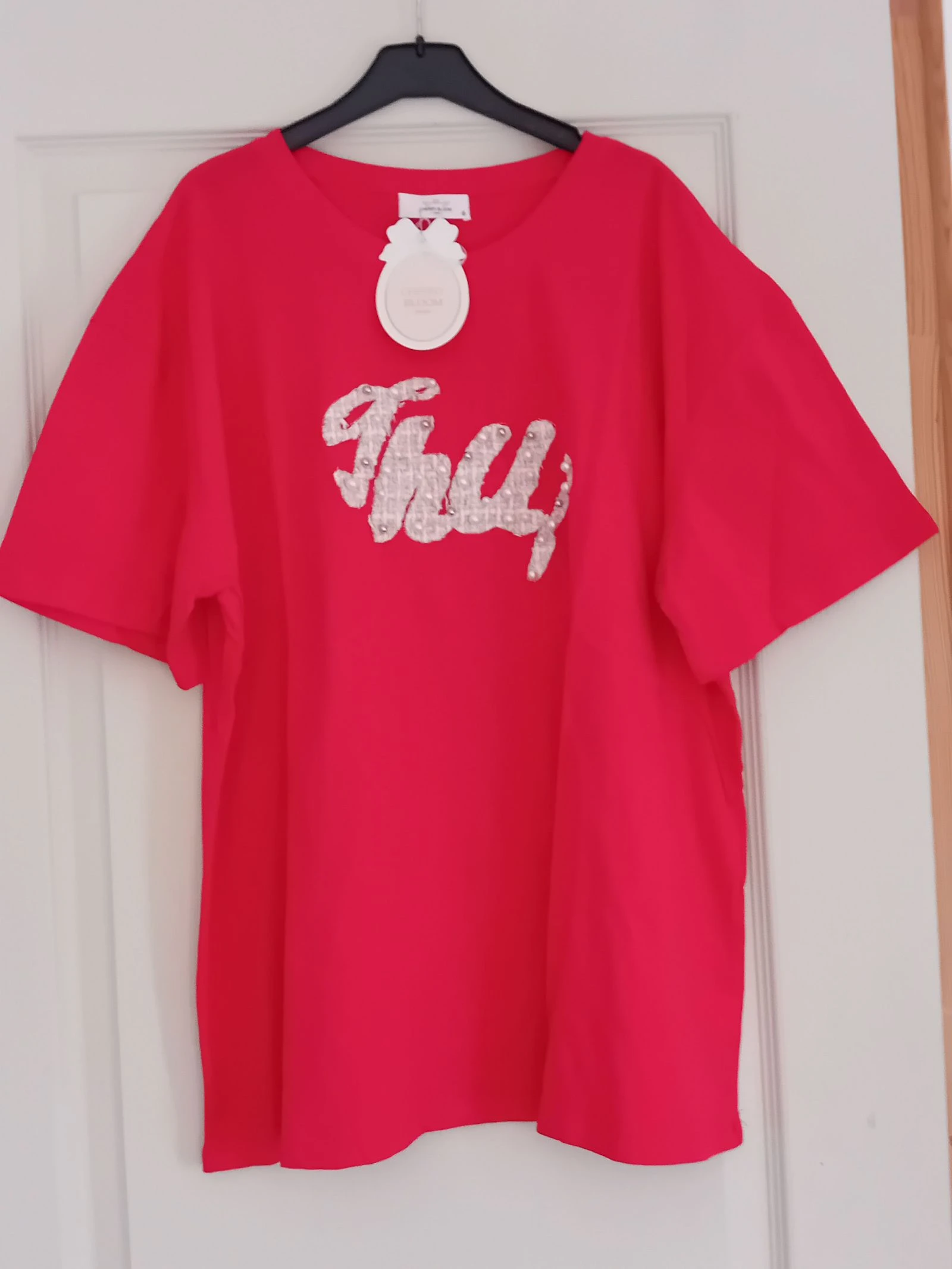 Tee shirt femme rouge taille 3 ou 40/42